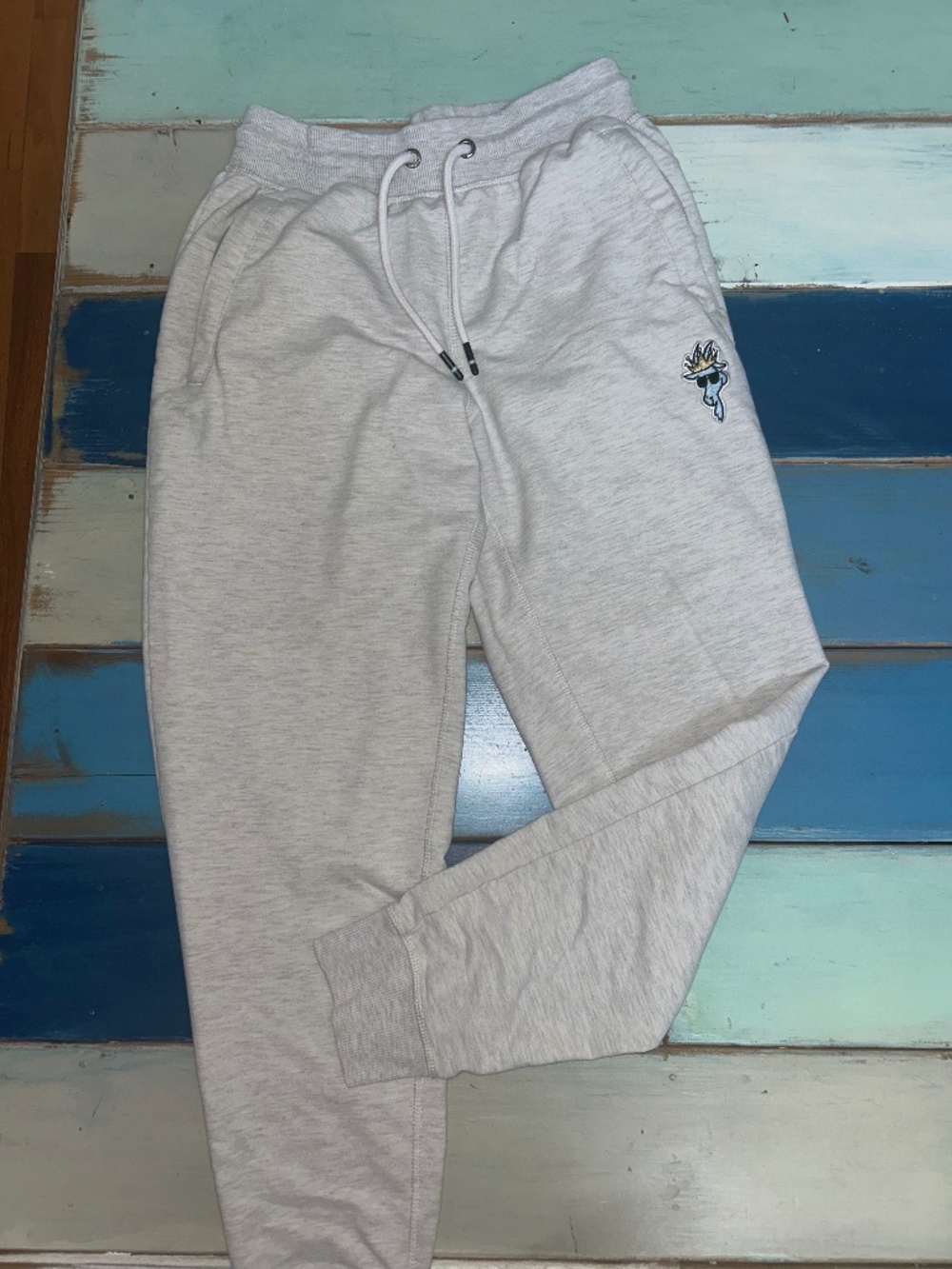 GOAT USA Jogger Sweatpants Women's Small Light Gray Embroidered Logo